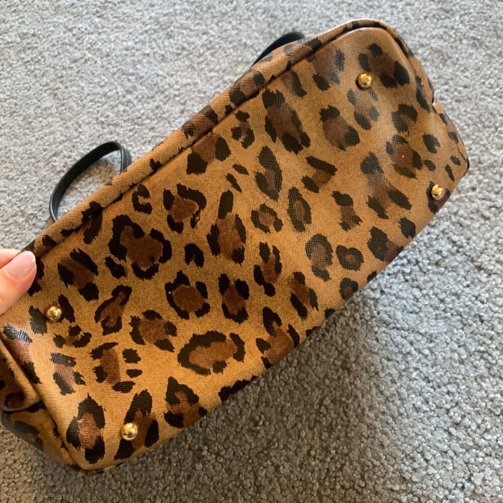 Lauren Ralph Lauren Leopard Print Tote Bag - Brown and Black - Picture 4 of 14